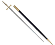 画像をギャラリービューアに読み込む, Masonic Sword with Gold Hilt and Black Scabbard 35 3/4&quot; + Free Case | Regalia Lodge