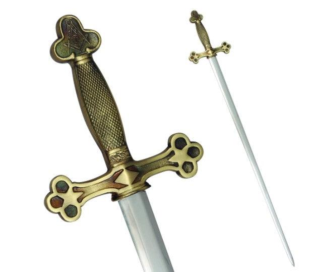 Masonic Ceremonial Sword Square Compass G + Free Case | Regalia Lodge
