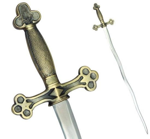 Masonic Ceremonial Snake Flaming Sword Square Compass G + Free Case | Regalia Lodge