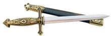 Carica l&#39;immagine nel visualizzatore di Gallery, Square Compass Pyramid Masonic Sword Knife W/ Scabbard 24.1&quot; | Regalia Lodge
