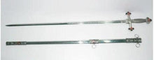 Carica l&#39;immagine nel visualizzatore di Gallery, Square Compass Officer Red Star Masonic Sword 39.5&quot; | Regalia Lodge