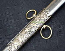 Carica l&#39;immagine nel visualizzatore di Gallery, Knight of St. John Masonic Sword Brass Gold 38&quot; | Regalia Lodge