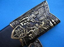 Carica l&#39;immagine nel visualizzatore di Gallery, Mio Cid Anointed Knights Templar Golden Sword Scabbard Totem Engraving 49&quot; | Regalia Lodge