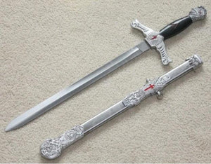 Masonic Knights Templar Sword Knife Red Cross W/ Scabbard 22" | Regalia Lodge