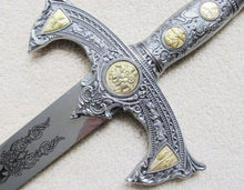 Carica l&#39;immagine nel visualizzatore di Gallery, 12th Century Espada Knights Templar Sword W/ Plaque 48&quot; | Regalia Lodge