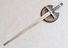 Carica l&#39;immagine nel visualizzatore di Gallery, Knight Templar Red Cross Sword W/ Crescent Wall Mount 40&quot; | Regalia Lodge