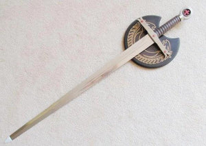 Knight Templar Red Cross Sword W/ Crescent Wall Mount 40" | Regalia Lodge