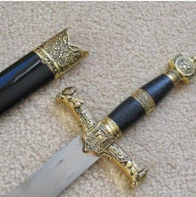Carica l&#39;immagine nel visualizzatore di Gallery, Ark of the Covenant King Solomon Sword Knife W/ Sheath 15.8&quot; | Regalia Lodge