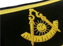Charger l&#39;image dans la galerie, Masonic Traditional Past Master Round Apron Bullion Hand Embroidered | Regalia Lodge