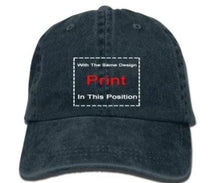 Load image into Gallery viewer, Square Compass G Masonic Symbol Adjustable Denim Baseball Cap | Regalia Lodge