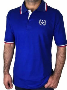 Polo Shirt with Square Compass & G Embroidery Logo | Regalia Lodge