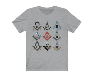 Square & Compass Symbols Masonic T-Shirt | Regalia Lodge