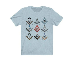Square & Compass Symbols Masonic T-Shirt | Regalia Lodge
