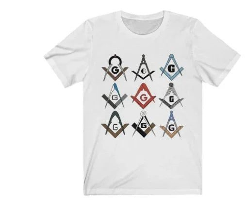 Square & Compass Symbols Masonic T-Shirt | Regalia Lodge