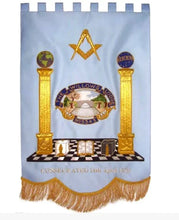 Carica l&#39;immagine nel visualizzatore di Gallery, Gold Wire Handmade Embroidered Masonic Banners | Regalia Lodge
