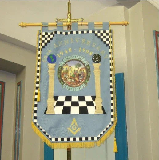 Machine Made Embroidery Masonic Banners | Regalia Lodge