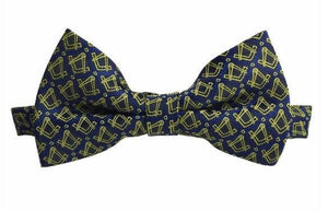 Masonic Regalia Silk Bow Tie with Square and Compass | Regalia Lodge