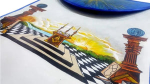 Custom Hand-Painted Scottish Rite Masonic Apron | Regalia Lodge