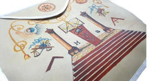 Carica l&#39;immagine nel visualizzatore di Gallery, 19th Century Inspired Hand-Painted Masonic Apron | Regalia Lodge