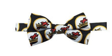 Carica l&#39;immagine nel visualizzatore di Gallery, High Quality 100% Silk Masonic Knight Templar Bow Tie Black &amp; White | Regalia Lodge