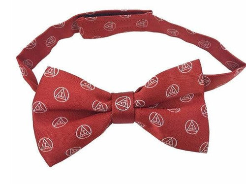 Masonic Royal Arch silk RA Bow Tie with Tau Red & White | Regalia Lodge