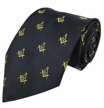Load image into Gallery viewer, Masonic Regalia Craft Masons Silk Tie Embroided Square Compass &amp; G Lodge Gift | Regalia Lodge