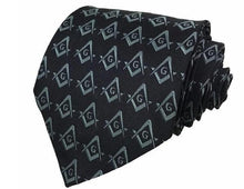 Afbeelding in Gallery-weergave laden, Masonic Regalia Craft Masons Silk Tie with Square Compass &amp; G | Regalia Lodge