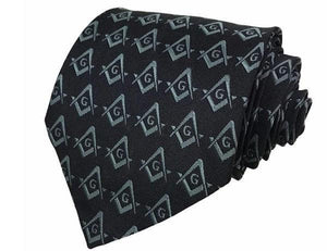 Masonic Regalia Craft Masons Silk Tie with Square Compass & G | Regalia Lodge