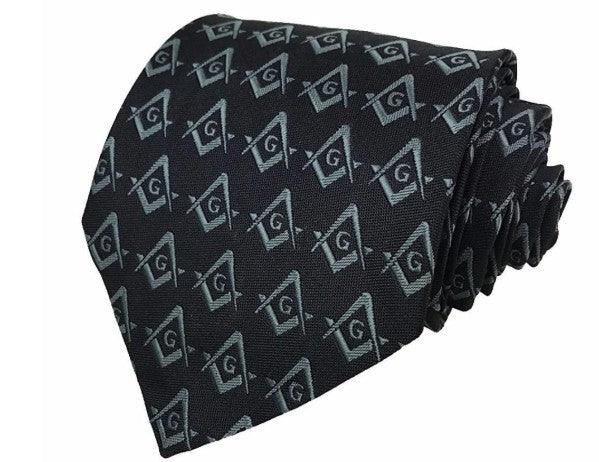 Masonic Regalia Craft Masons Silk Tie with Square Compass & G | Regalia Lodge