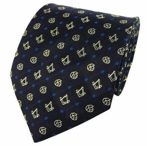 Masonic Regalia Forget Me Not Tie with Square and Compass | Regalia Lodge