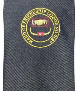 Masonic Tie with Lodge logo | Regalia Lodge
