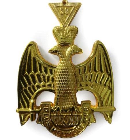 Scottish Rite 33rd Degree Masonic Jewel - Wings Down | Regalia Lodge