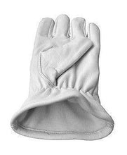 Carica l&#39;immagine nel visualizzatore di Gallery, Masonic White Soft Leather Gloves With Square and compass | Regalia Lodge