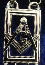 Load image into Gallery viewer, Masonic Master Mason &quot;G&quot; Chain Collar - Gold/Silver on Blue + Free Case | Regalia Lodge