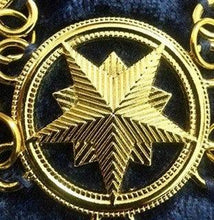Load image into Gallery viewer, Masonic Master Mason &quot;G&quot; Chain Collar - Gold/Silver on Blue + Free Case | Regalia Lodge