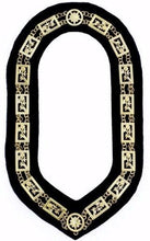 Carica l&#39;immagine nel visualizzatore di Gallery, Rose Croix - Regalia Chain Collar - Gold/Silver on Blue + Free Case | Regalia Lodge