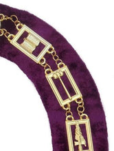 Carica l&#39;immagine nel visualizzatore di Gallery, OES - Regalia Chain Collar - Gold/Silver on Purple + Free Case | Regalia Lodge