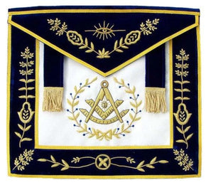Past Master Masonic Apron – Hand Embroidered Bullion | Regalia Lodge