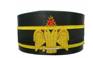 32nd Degree Wings Down Scottish Rite Double-Eagle Cap Hand Embroidery Bullion | Regalia Lodge