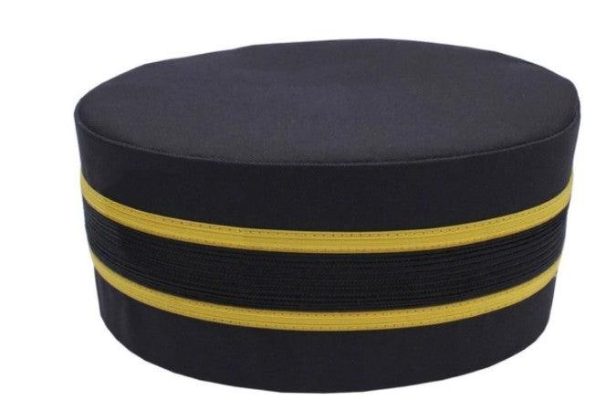 Masonic Black Cap with Gold Braid | Regalia Lodge