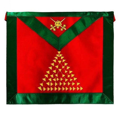 Masonic Scottish Rite Satin apron - AASR - 15th degree Bullion Embroidered | Regalia Lodge