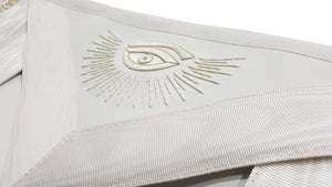 White Master Mason Masonic regalia Apron with Tassels | Regalia Lodge