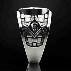 Men's Punk Mason Masonic Ring Freemasons Fashion Ring masons Symbol Ring | Regalia Lodge