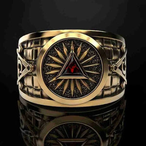 Men's Punk Mason Masonic Ring Freemasons Fashion Ring masons Symbol Ring | Regalia Lodge