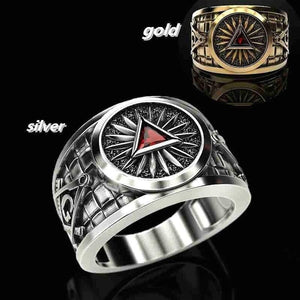 Men's Punk Mason Masonic Ring Freemasons Fashion Ring masons Symbol Ring | Regalia Lodge