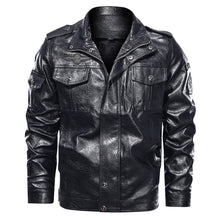 Carica l&#39;immagine nel visualizzatore di Gallery, Men&#39;s Washed PU Leather Casual Men&#39;s Leather Jacket-Leather jacket for mens | Regalia Lodge