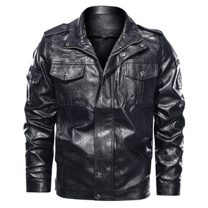 Men's Washed PU Leather Casual Men's Leather Jacket-Leather jacket for mens | Regalia Lodge