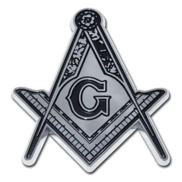 Masonic Detailed Chrome Emble-Blue Lodge Car Emblems & Decals-Auto Emblems & Stickers - Dean Masonic Supply | Regalia Lodge