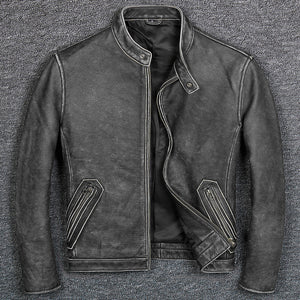 First Layer Cowhide Leather Jacket, Pure Leather Jacket for Mens | Regalia Lodge