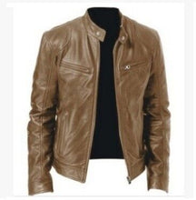 Load image into Gallery viewer, PU Leather Jacket Slim Leather Jacket | Regalia Lodge